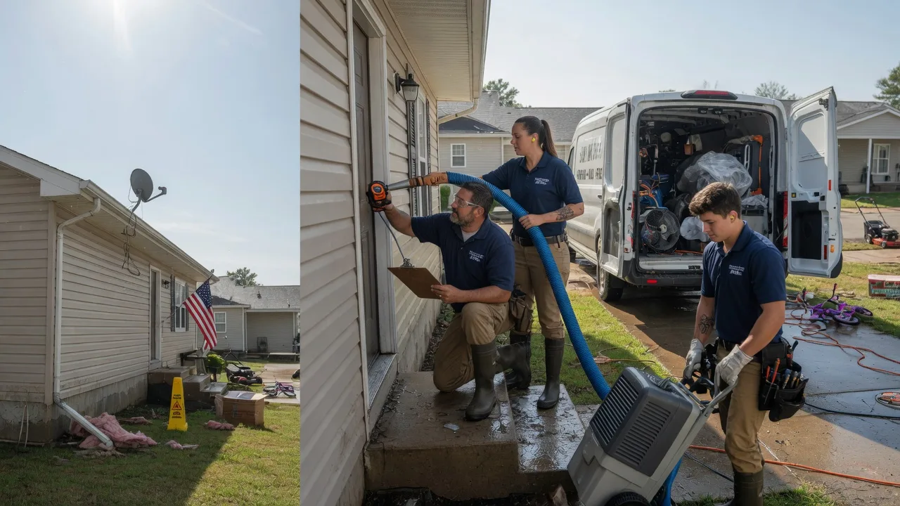 Ceiling Water Damage Restoration in Wellsville, MO near me